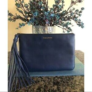 Dooney & Bourke Lambskin Carrington Midnight Blue